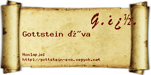 Gottstein Éva névjegykártya